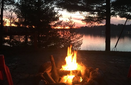 Newaygo Cottage | Comfortable water front cottage with spectacular views and memorable sunsets.