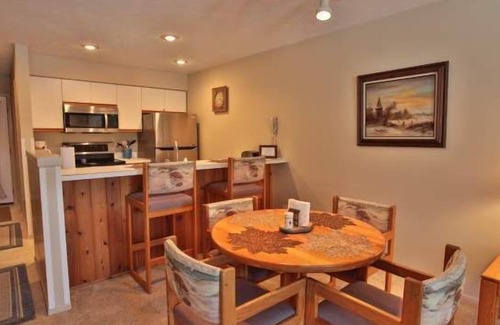 Harbor Springs Condo | Comfy 2 Bedroom, 2 Bath Condo #110 @ Trout Creek, Kitchen, Fireplace-By Heated Pools, Hiking Trails.