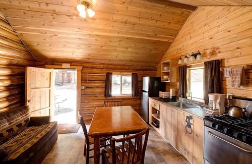 Cooke City-Silver Gate Cabin | Comfy cabin is situated on the Silver Gate property which overlooks 10,000ft tall mountain peaks surrounding the town.