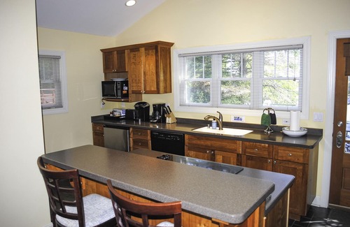 Bayfield Condo | Condo downtown Bayfield. 1 Private Bedroom King, 2 other Q beds in living room.