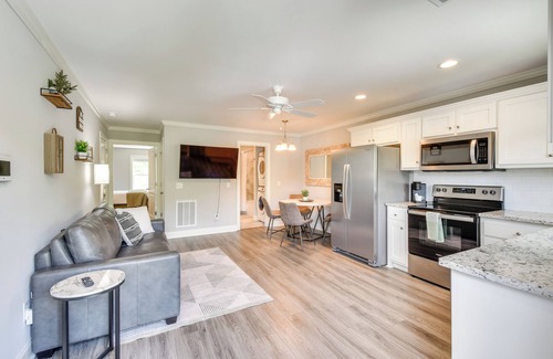 Helen Condo | Condo Steps to Bavarian Village & River in Helen