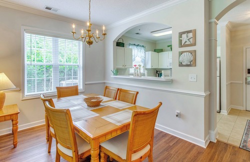 North Myrtle Beach Condo | Condo w/Golf Course View in Barefoot Resort!