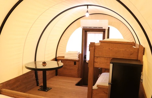Shreveport Cabin | Conestoga Glamping Wagon w/Patio, Fire Pit & Grill overlooking Wildlife Reserve