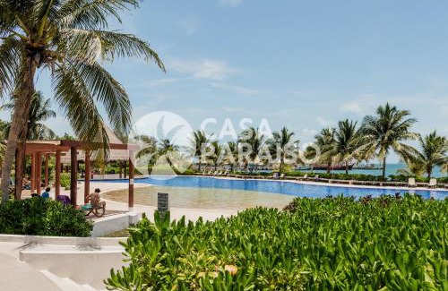 Puerto Juarez Apartment | CORAL Beachfront 2BDR with pool by Casa Paraiso