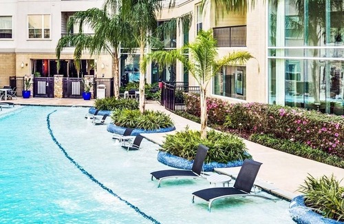 Memorial Apartment | Corporate work space, pool, cabanas, located in City Centre!