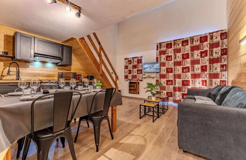 Val-Thorens Apartment | Cosy 2BR Apartment Ski-In Ski-Out Heart of Val Tho