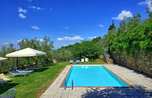 Greve in Chianti Apartment | Cosy apartment with pool, WIFI, TV, pets allowed and parking, close to Greve In Chianti