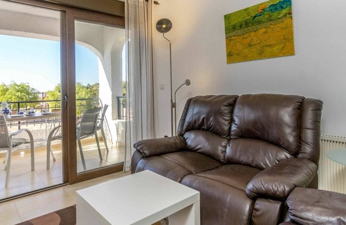 Orihuela Costa Apartment | Cosy apartment for 3 people with A/C, WIFI, pool, TV, terrace and parking