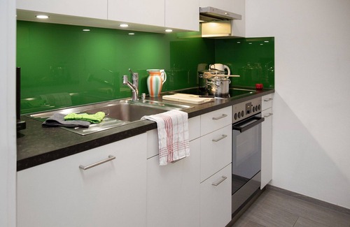 Falera Apartment | Cosy apartment for 5 people with WIFI, pool, TV, balcony, panoramic view and parking