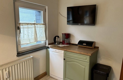 Grossschoenau Apartment | Cosy apartment for 6 guests with hot tub, WIFI, TV, patio and pets allowed