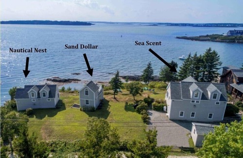 Mid-Coast and Islands Cottage | Couples Cottage at Mackerel Cove - Enjoy your views of Mt. Washington on the Rooftop Deck!