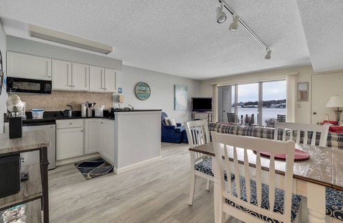 Charlevoix Condo | Cozy 1 BR Condo | Lake Charlevoix Views | Pool, Hot Tub, Sauna | Sleeps 4