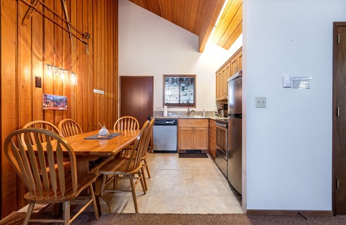 Whitefish Condo | Cozy 2 bedroom condo with wood burning fireplace, private deck and pool/hot tub access
