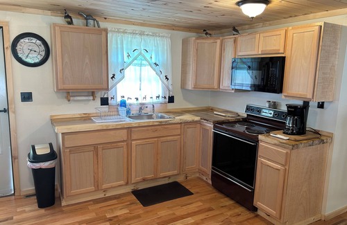 Benton Cabin | Cozy 2-bedroom Elk Grove cabin next to Ricketts Glen State Park