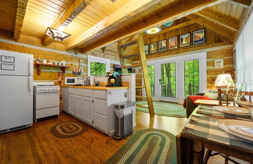 Gatlinburg - Pigeon Forge Cabin | Cozy 2BR cabin in Wears Valley - your perfect mountain retreat with Hot tub!
