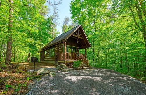 Gatlinburg - Pigeon Forge Cabin | Cozy 2BR cabin in Wears Valley - your perfect mountain retreat with Hot tub!