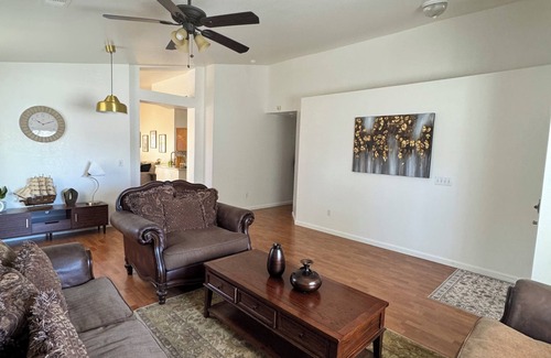 Turlock House | Cozy 4 bedroom family getaway home. Pet friendly home.