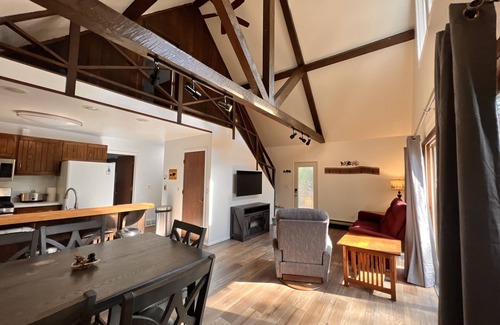 Land O Lakes Ski Chalet | Cozy A-Frame Chalet - on Bike Trail, UTV trail and close to town