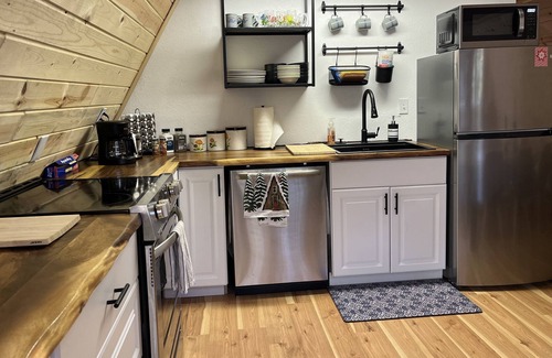 Saint Mary's Cabin | Cozy A-Frame Retreat close to skiing and hiking! Pet Friendly!
