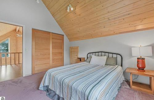 Traverse City House | Cozy A Frame Waterfront Chalet Dock Fireplace