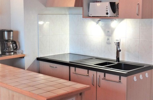 Saint-Jean-dʼAulps Apartment | Cozy apartment for 6 near slopes with balcony, ski locker and covered parking