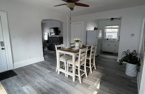 Racine Apartment | Cozy apartment steps away from Lake Michigan!