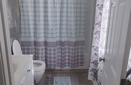 Lawrenceville House | Cozy bedroom with private bathroom, and separate, direct access entrance.