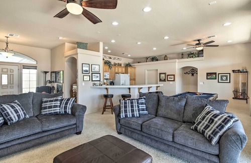 Sunridge Estates House | Cozy Bullhead City Home w/Patio & Mountain Views!