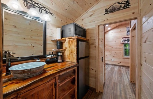 Cosby Cabin | Cozy Cabin in Cosby, TN 1 King Bed/2 Queen Bunk Beds
