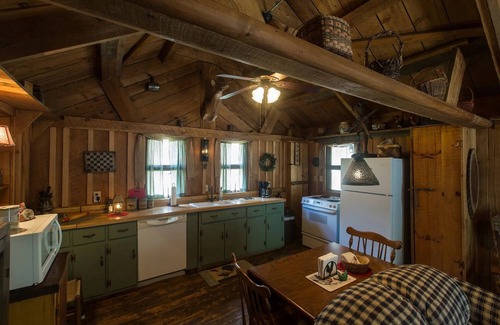 Robbinsville Cabin | Cozy Cabin next to Creek with Private Waterfall, Lake Access and Hot tub.