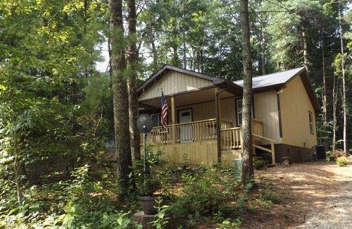Mountain City Cabin | Cozy Cabin Overlooking Private Lake