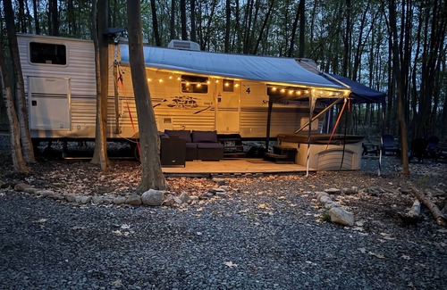 Watkins Glen RV Rental | Cozy Camper w/private hot tub. Close to Watkins Glen The Springdale unit 4
