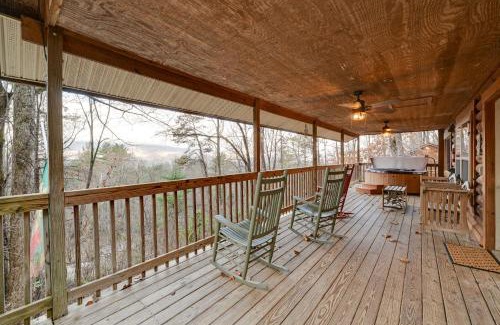 Bryson City House | Cozy Deer Glen Cabin with Private Hot Tub and Porch!