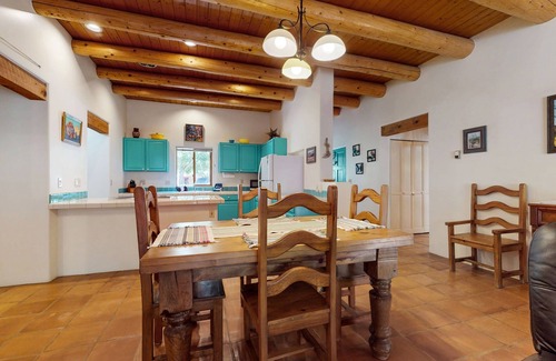 Taos House | Cozy home w/patio & large yard, internet, W/D - Ski area nearby - dogs OK