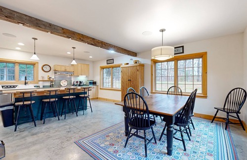 Moretown House | Cozy house in the woods, riverfront, trail, fireplace, wifi, w/d, bbq, balcony
