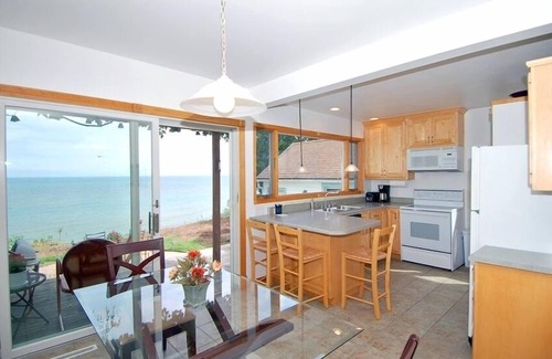 Sheboygan House | Cozy Lake Michigan Cottage Direct Lakefront Views of Lake Michigan Premier Host!