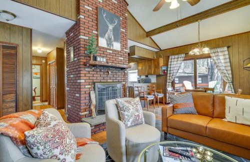 Locust Lake Village House | Cozy Pocono Lake Cottage with Fire Pit and Ping Pong!