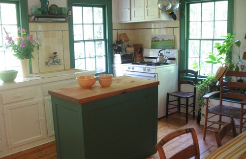 Saugerties House | Cozy, quiet, stream-side 1850s farmhouse with meadow, garden and mountain views