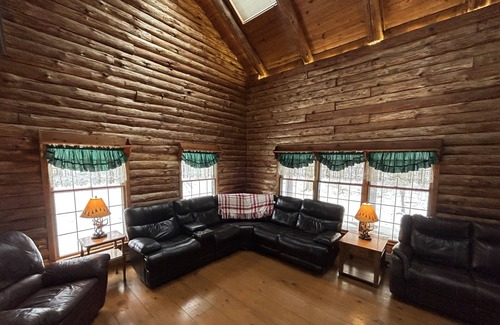 Elk Creek Township Cabin | Cozy retreat with jacuzzi and 12 acres of land to escape away too. Pet friendly