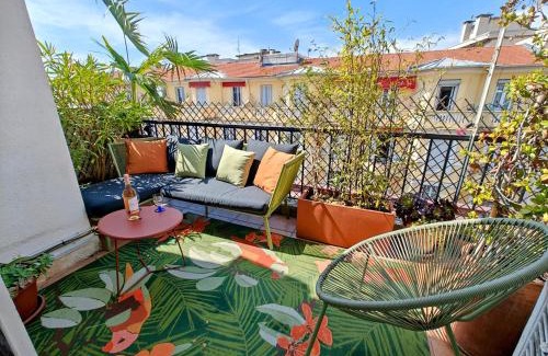 Gambetta Apartment | Cozy roof terrace near Promenade des Anglais - AC