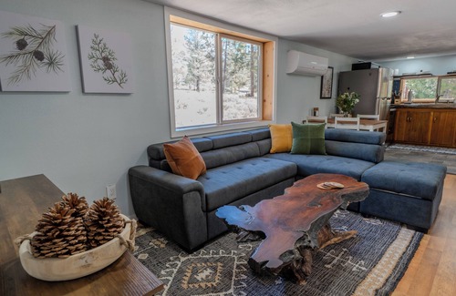 Springville Cabin | Cozy rustic cabin nestled in the woods near Peppermint Falls.