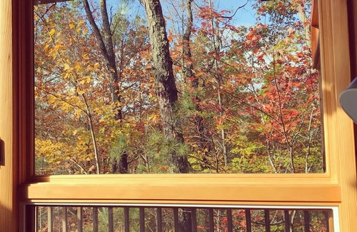 Brevard Cabin | Cozy + Secluded 180 Degree Mountain View Cabin. Spring is here!