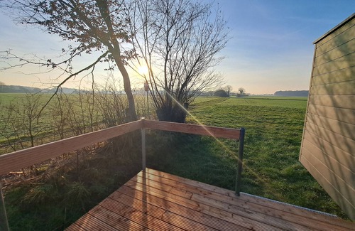 Lesumstotel House | Cozy tiny house with a view of the countryside
