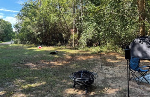 Florida Panhandle House | Cozy Tiny Teardrop RV in Beautiful Pensacola with WiFi, AC Sites on 11 acres
