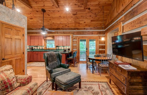 Foscoe House | Cozy Twin Rivers Edge - Waterfall & Pond - Hot Tub - Huge Fenced Yard - Outdoor Pool Table