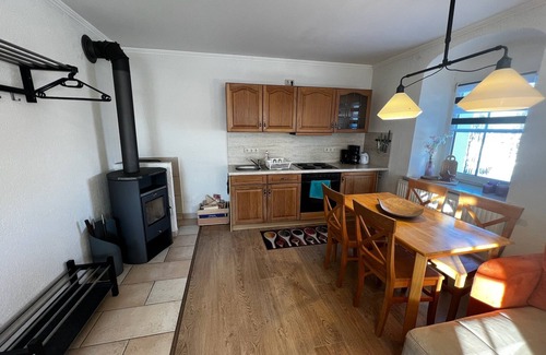 Carlsfeld Apartment | Cozy vacation apartment with fireplace on the ski slope! Children & pets welcome!