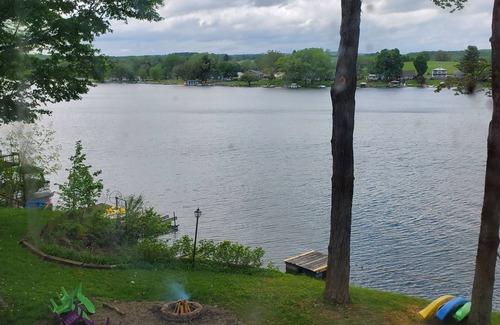 Rushford Lake Cottage | Cozy waterfront cottage on Rushford Lake, Sleeps 8, Central Air, & AMAZING dock!