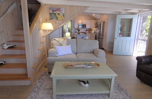 Trenton Cottage | Cozy waterfront getaway for two with views of the ocean and mountains in Acadia!