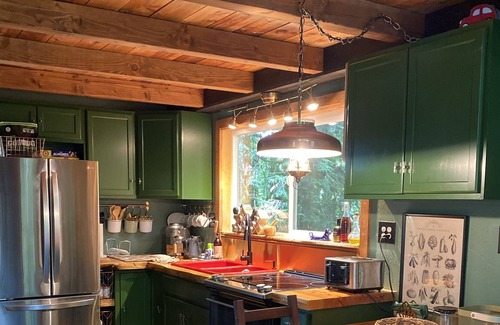 Clatskanie Ski Chalet | Craftsman European Chalet in the Forest with partial Riverview