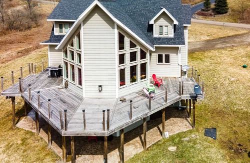 Great Valley Ski Chalet | Crazy spacious hillside ski chalet! WOW-views and expansive wraparound deck!